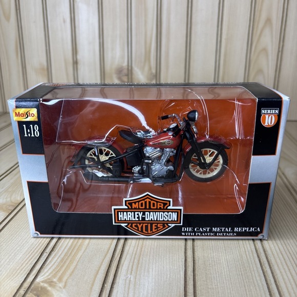 maisto Other - Maisto 1:18 Harley-Davidson 1936 EL Knucklehead‎ Motorcycle Series 10